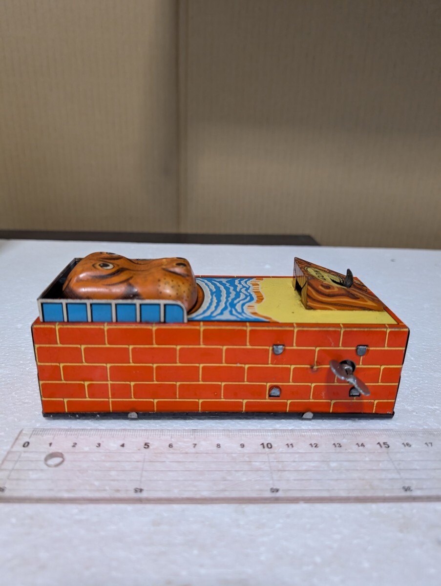 1960年代 昭和当時物 ブリキ玩具 HIPPO BANK カバさん貯金箱