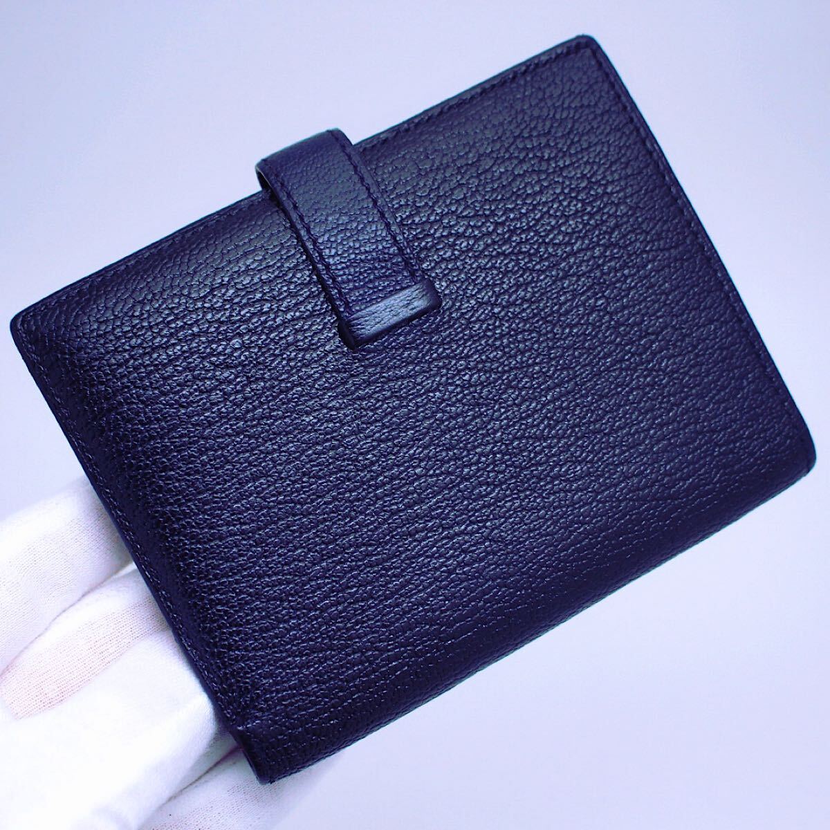 ❇再出品❇HERMES べアン ブルージーン 2つ折り財布 お値下げ中 エルメス ベアン#ブルーお値下げ中