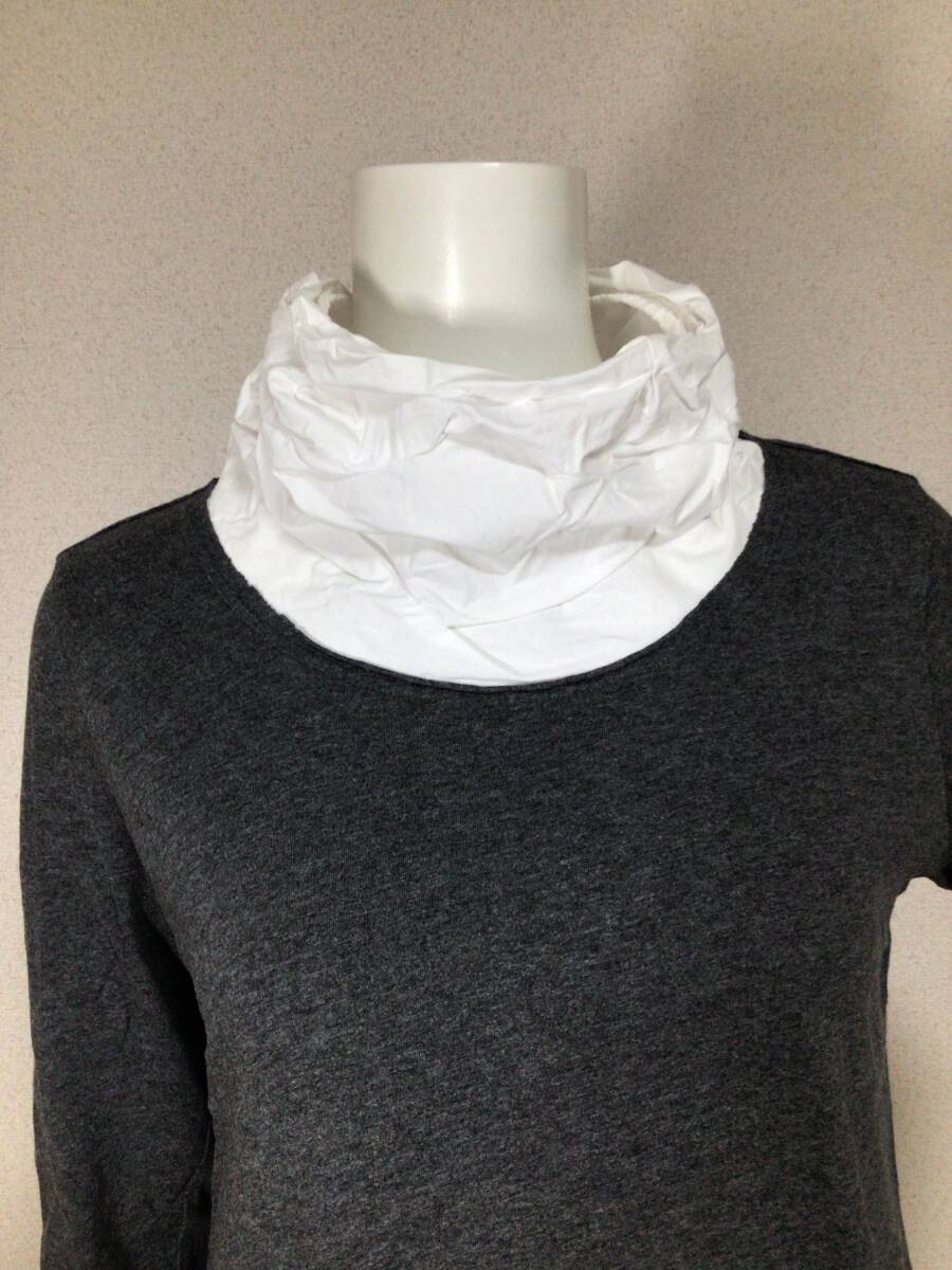 M2552/センソユニコ i+mu サイドポケット付オシャレカットソー/38/グレー_画像2