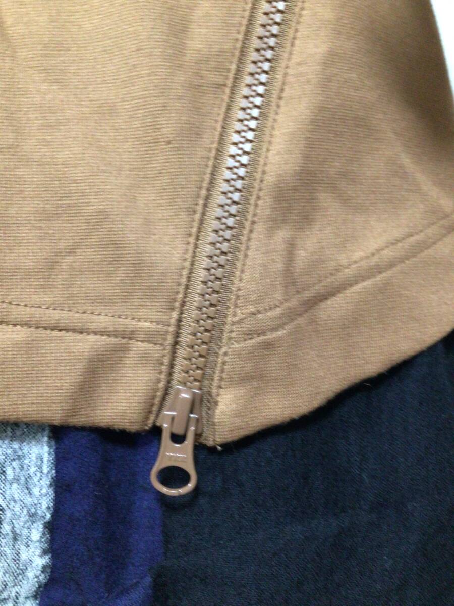 M2585／センソユニコ　POINTLIGNE オシャレなジッパーカットソー／38／ブラウン_画像3