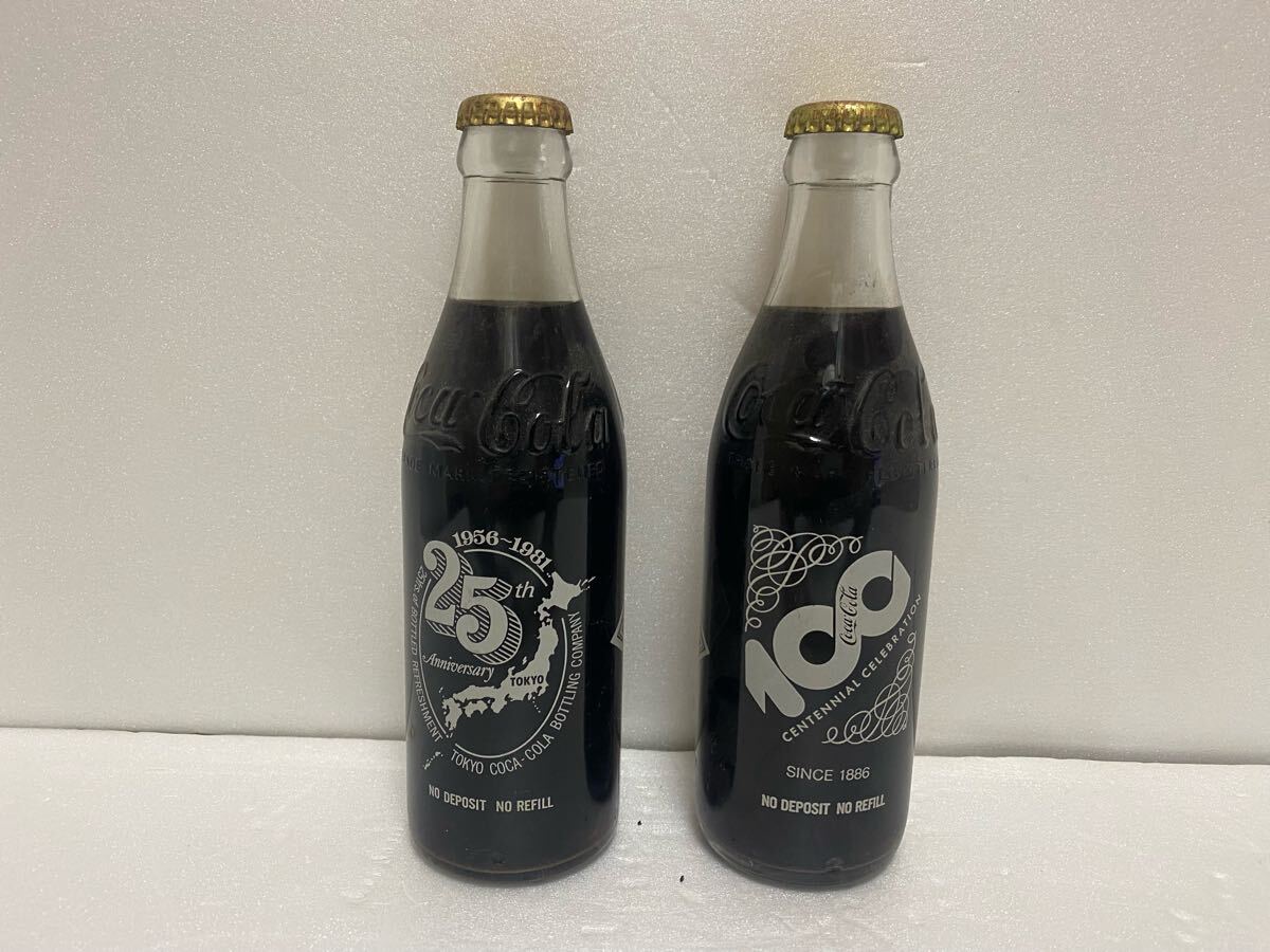 ホットセール 口コミ 1円～ コカ・コーラ レトロ 瓶 1986年 100周年記念ボトル ＋ 置物