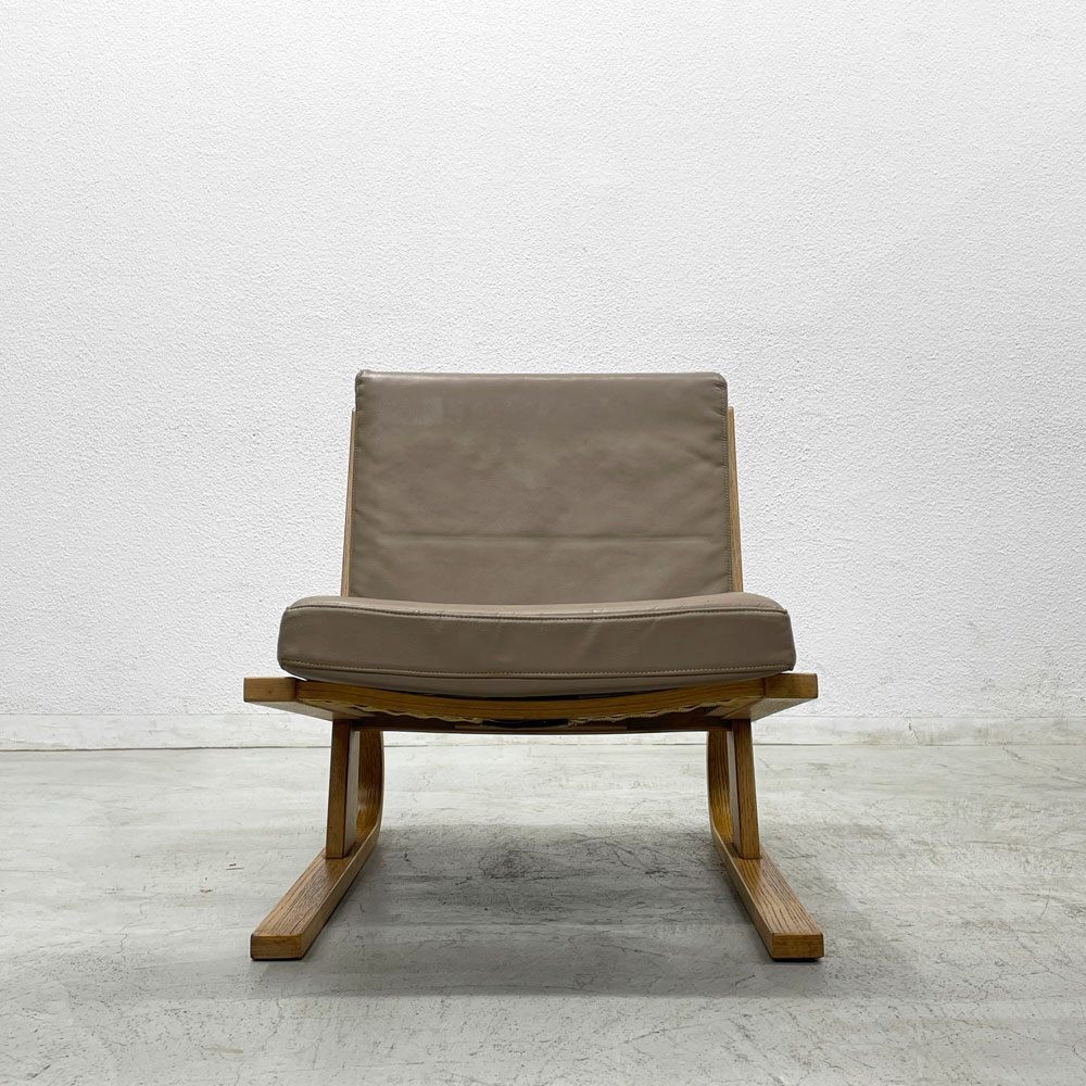 〓 天童木工 Tendo 舊T-5194 安楽イス ラウンジチェア 1975～1984年 オーク材 プライウッド ビンテージ 希少