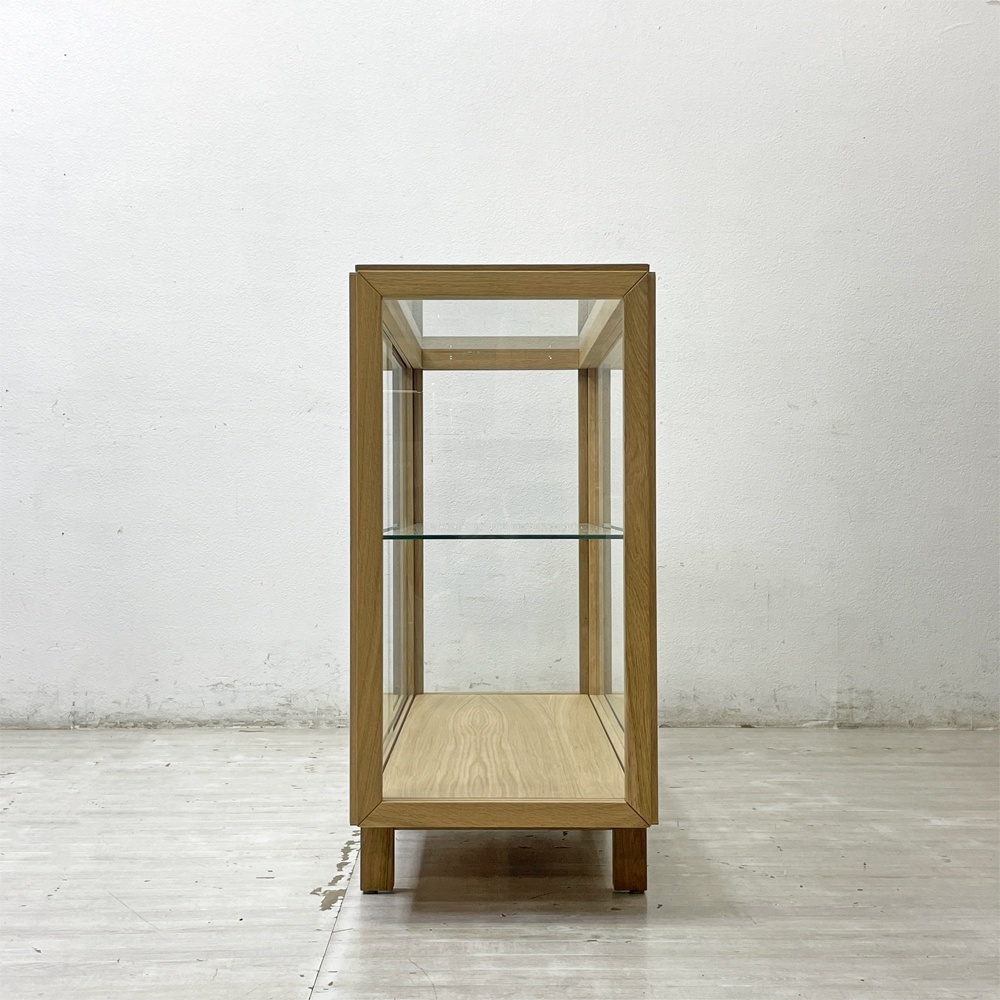 ● イケア IKEA ストックホルム2025 STOCKHOLM 2025 ガラスショーケース キャビネット 飾り棚 オーク材 北歐デザイン