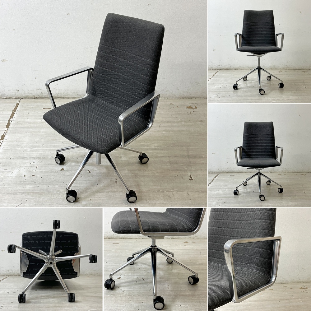 ● アンドリューワールド Andreu World フレックス エグゼクティブ Flex Executive インターミディエイトバック デスクチェア ガス圧昇降 B