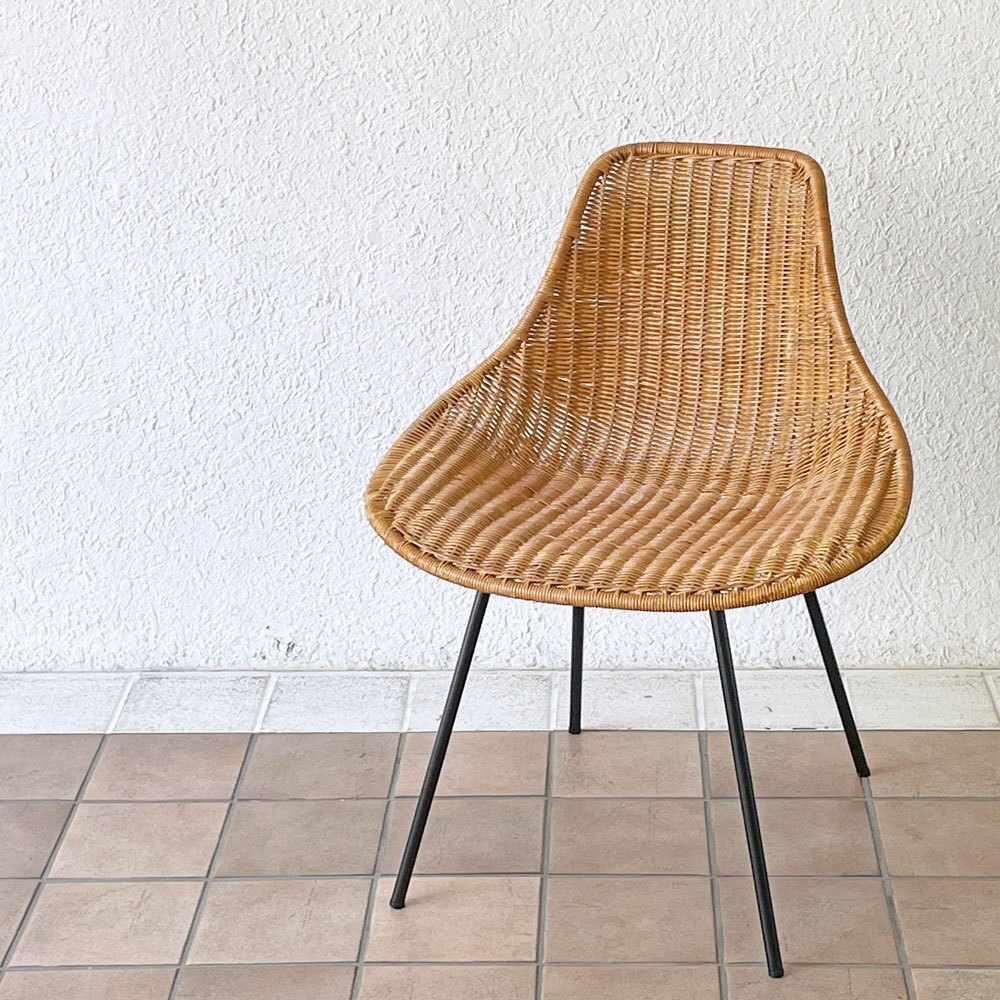 ◇ イデー IDEE バーバス チェア BARBAS CHAIR リビングチェア ダイニングチェア ラタン×アイアン アジアン リゾートスタイル B
