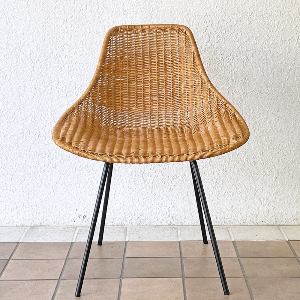 ◇ イデー IDEE バーバス チェア BARBAS CHAIR リビングチェア ダイニングチェア ラタン×アイアン アジアン リゾートスタイル B