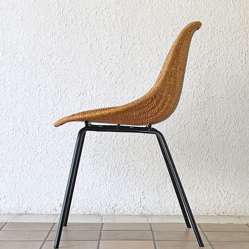 ◇ イデー IDEE バーバス チェア BARBAS CHAIR リビングチェア ダイニングチェア ラタン×アイアン アジアン リゾートスタイル B