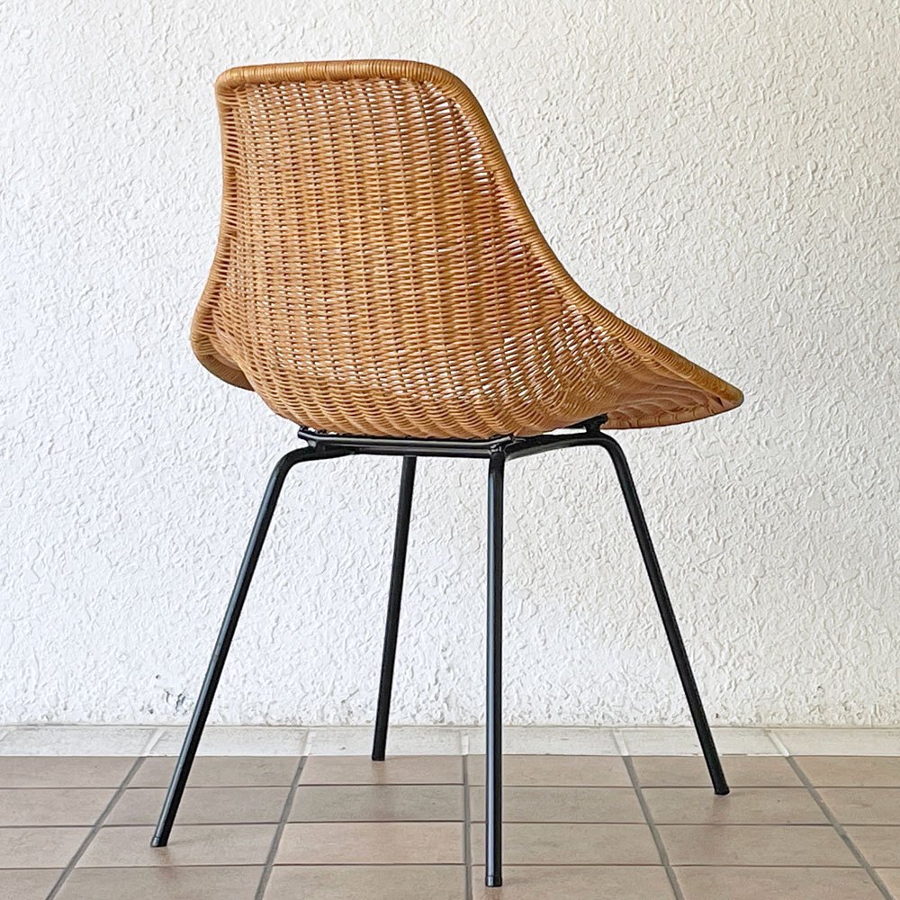 ◇ イデー IDEE バーバス チェア BARBAS CHAIR リビングチェア ダイニングチェア ラタン×アイアン アジアン リゾートスタイル B