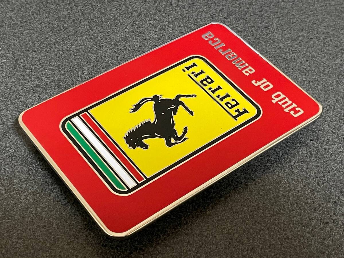 フェラーリ クラブ オブ アメリカ カーバッジ グリルバッジ 希少