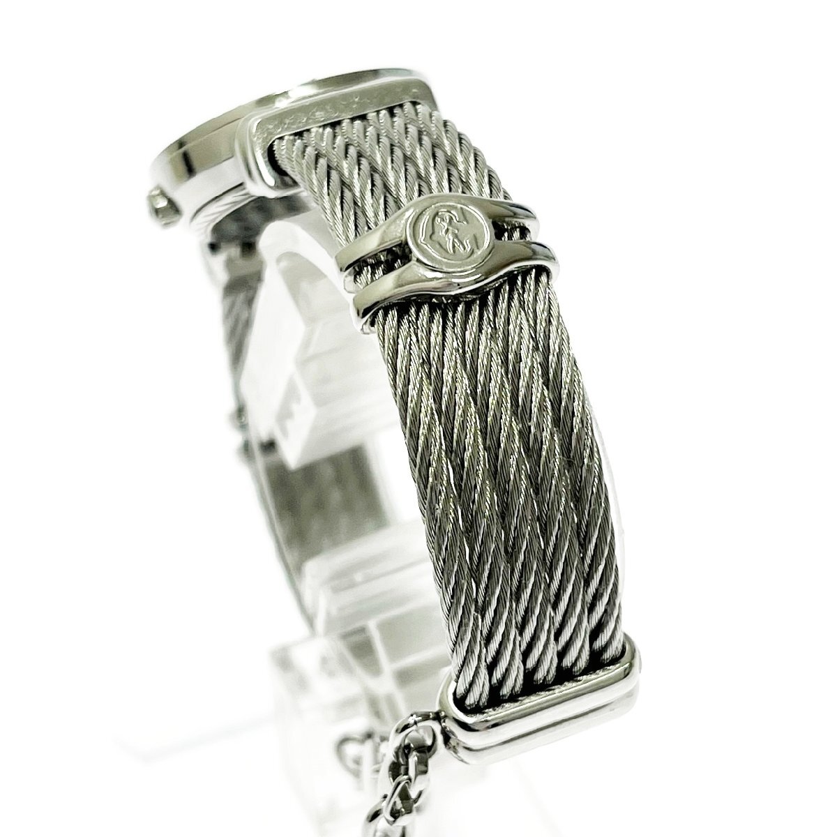 【1円スタート】【箱付き】CHARRIOL シャリオール 028/2 サントロペ SS ブラック文字盤(pán) クオーツ レディース腕時(shí)計(jì) 436676