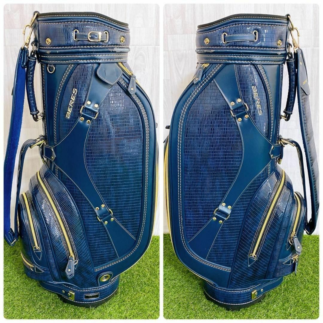 HONMA BERES ホンマ ベレス 高級(jí) キャディバッグ クロコ調(diào) 合皮