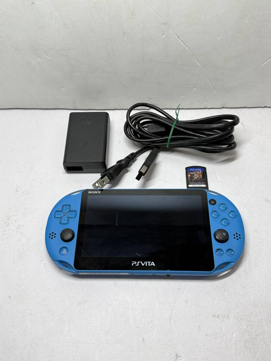 ★コレクター必見 SONY PS VITA PCH2000 ソニー プレイステーションビータ 本體 動作未確認 青 ブルー ゲーム機 コレクション To554