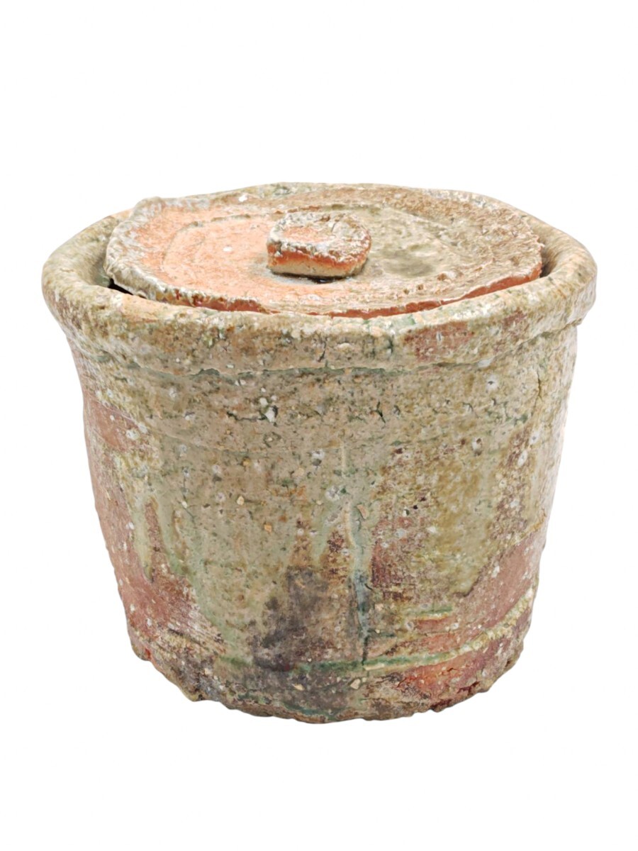 ?茶道具? 【寺垣外 杉本貞光】 『信楽 水指』 在印 桐共箱 共布 真作保証 滋賀県