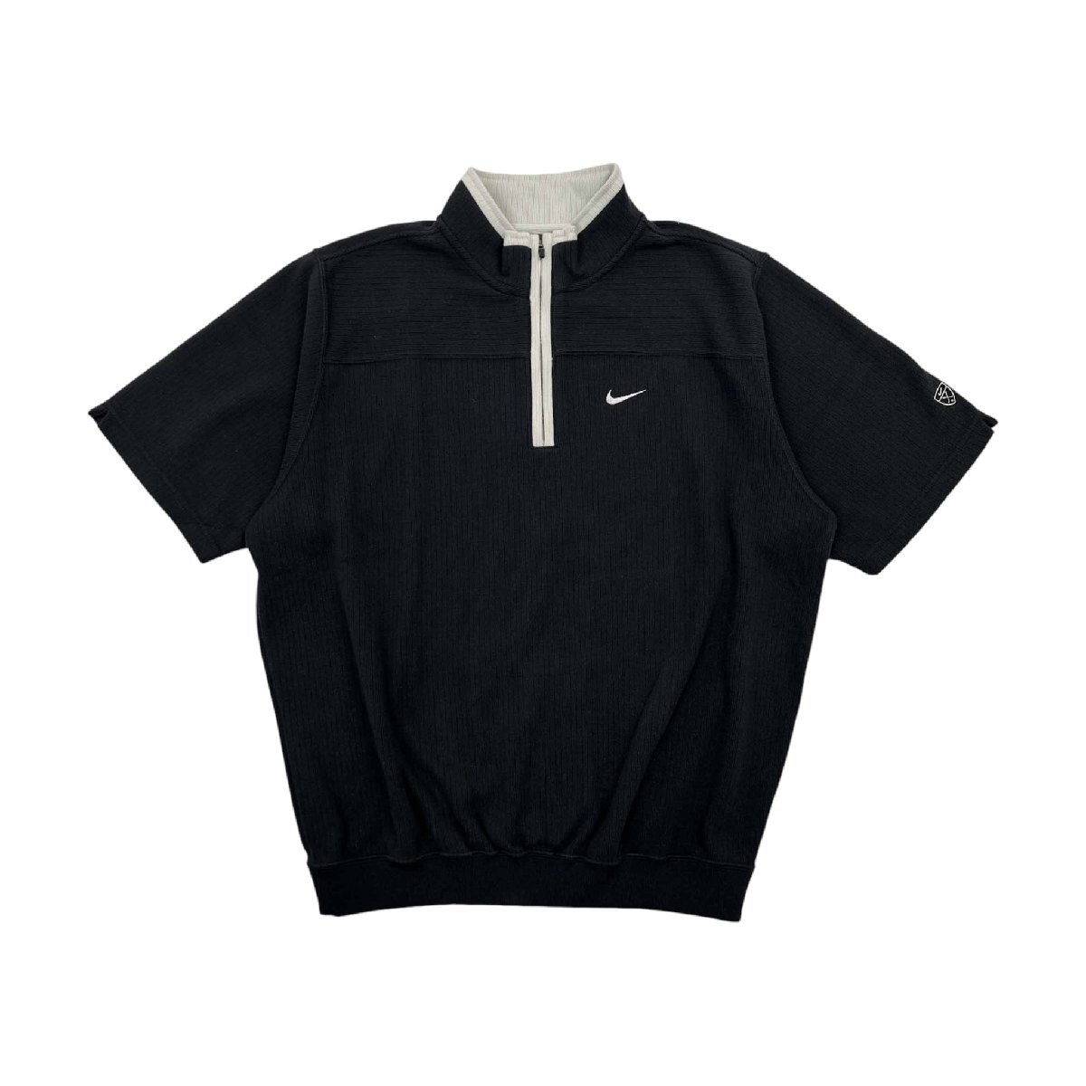 NIKE GOLF ナイキ ゴルフ 半袖 プルオーバー トレーナー シャツ ジャケット サイズ S /黒/ブラック/メンズ/オールド/ビンテージ