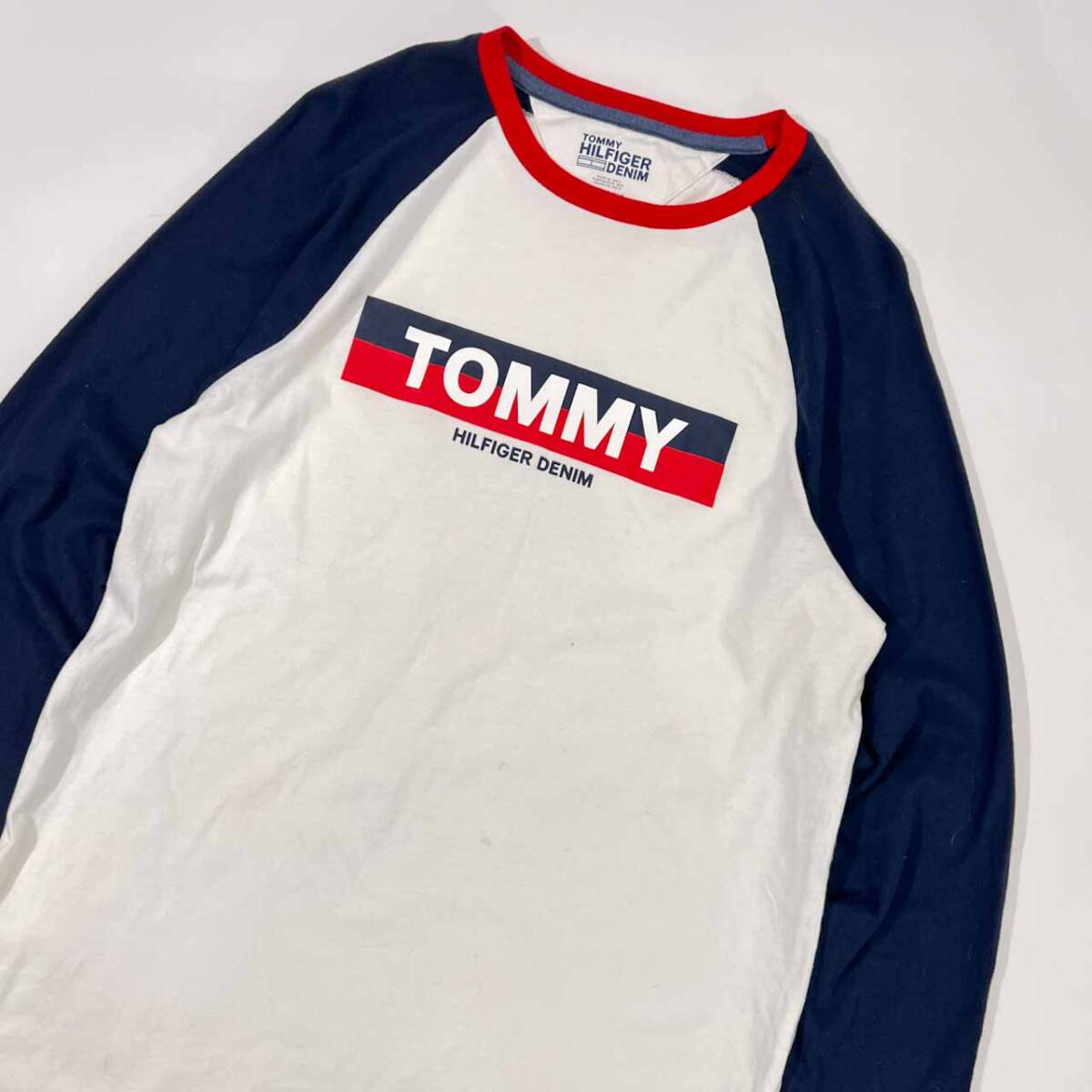 TOMMY HILFIGER Tommy Hilfiger Baseball Индия хлопок футболка с длинным рукавом XS/ мульти- мужской 