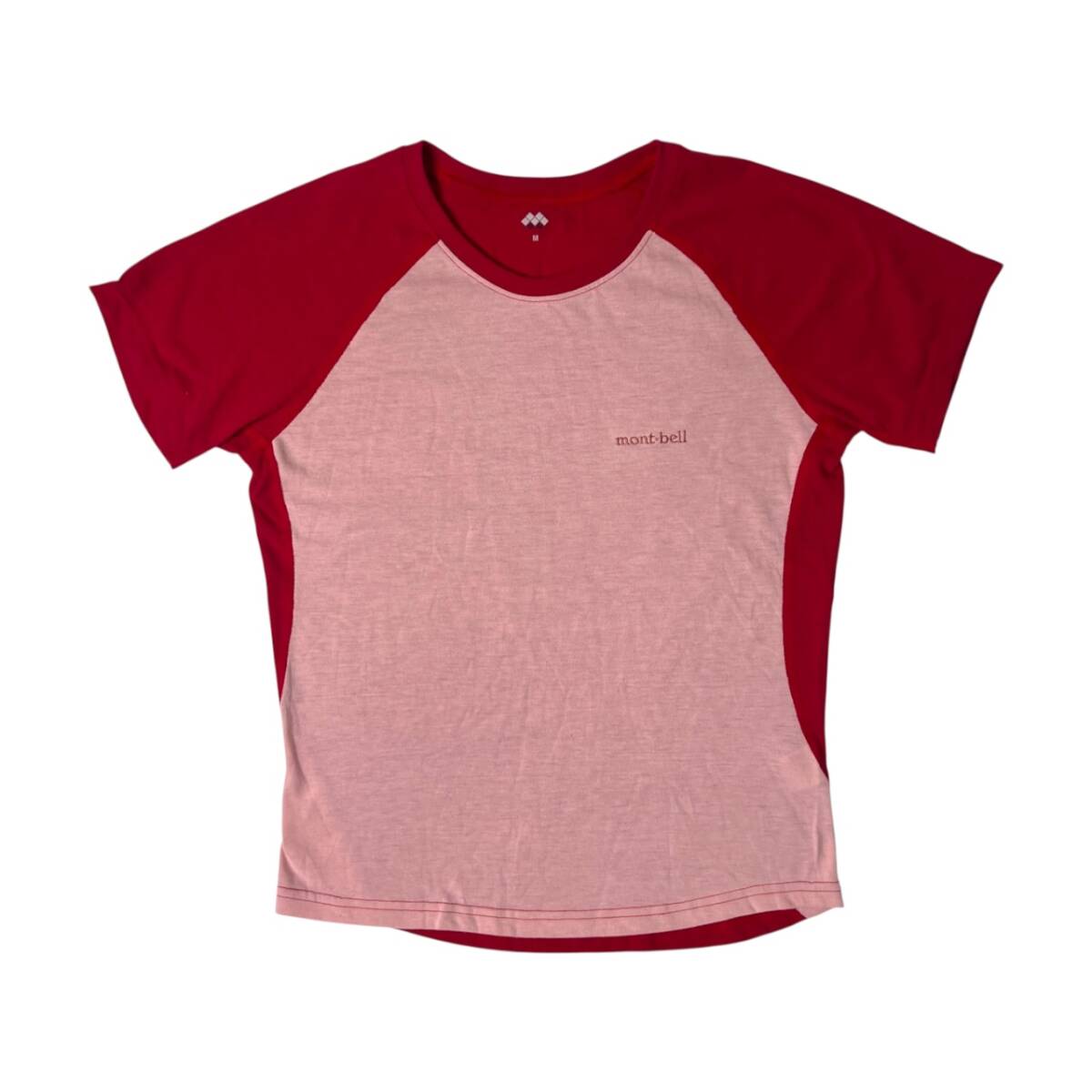 mont-bell モンベル ウイックロン ラグラン 半袖Tシャツ M/ピンク/#1104563_画像1