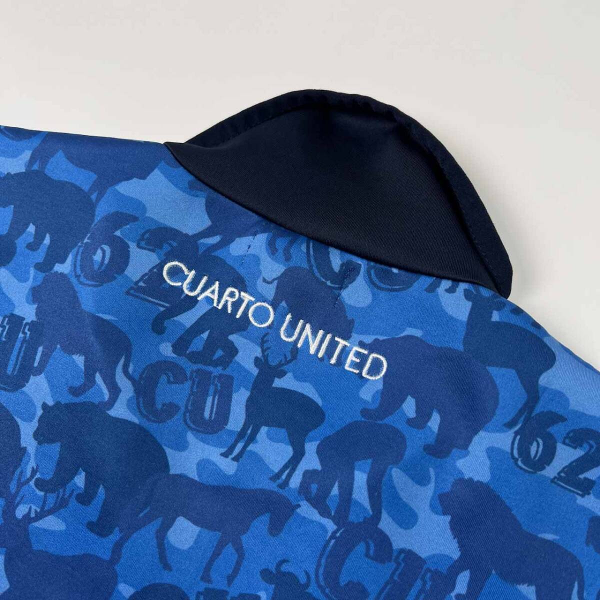 タグ付き 未使用品 CUARTO UNITED クアルトユナイテッド ゴルフ ハイネック ハーフジップ ストレッチ トレーナー サイズ M /スポーツ/ネイ