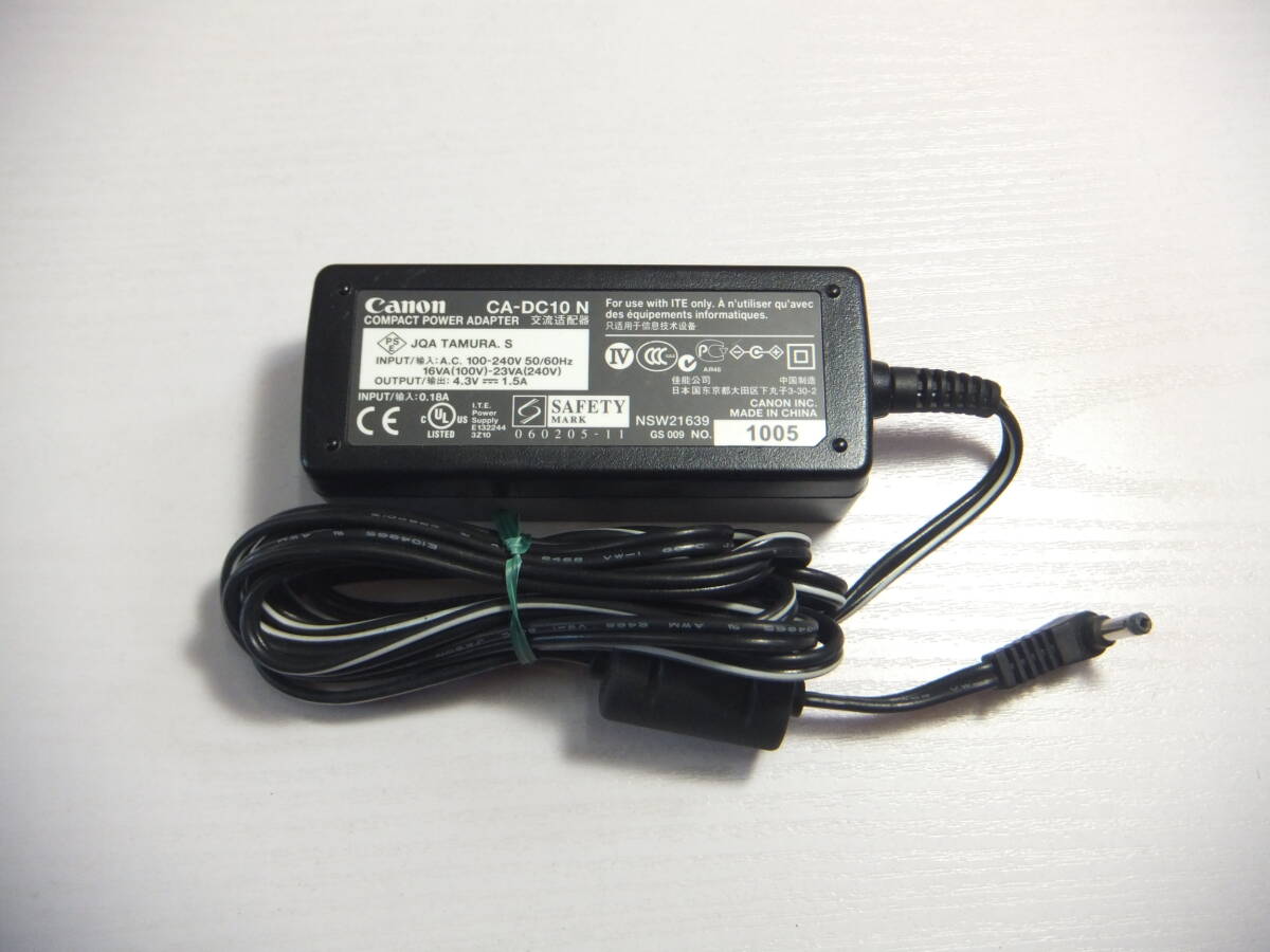 Canon キャノン★ACアダプター CA-DC10 N デジカメ コンデジ デジタルカメラ 一眼レフ バッテリー 充電器 電源