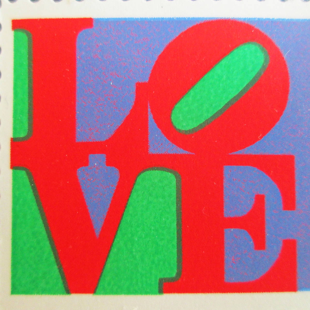 ★レア★USAビンテージ Robert Indiana LOVE/ロバートインディアナ ラブ/記念切手/スタンプ/ポップアート/ポストカード/ポスター/美術館_画像4
