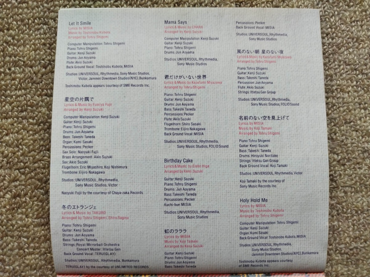 MISIA 「SINGER FOR SINGER」　アルバムCD_画像10