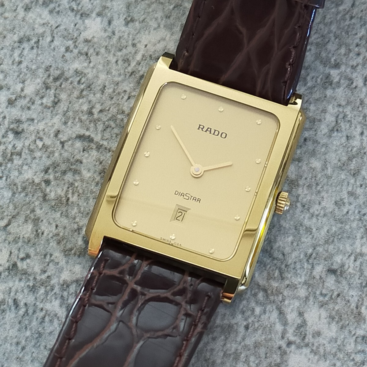 RADO ダイヤスターメンズ 稼動品です サイズ 17、5cm位 Yahoo!オークション - RADO 160.0395.3 ダイヤスター メンズ 腕時計