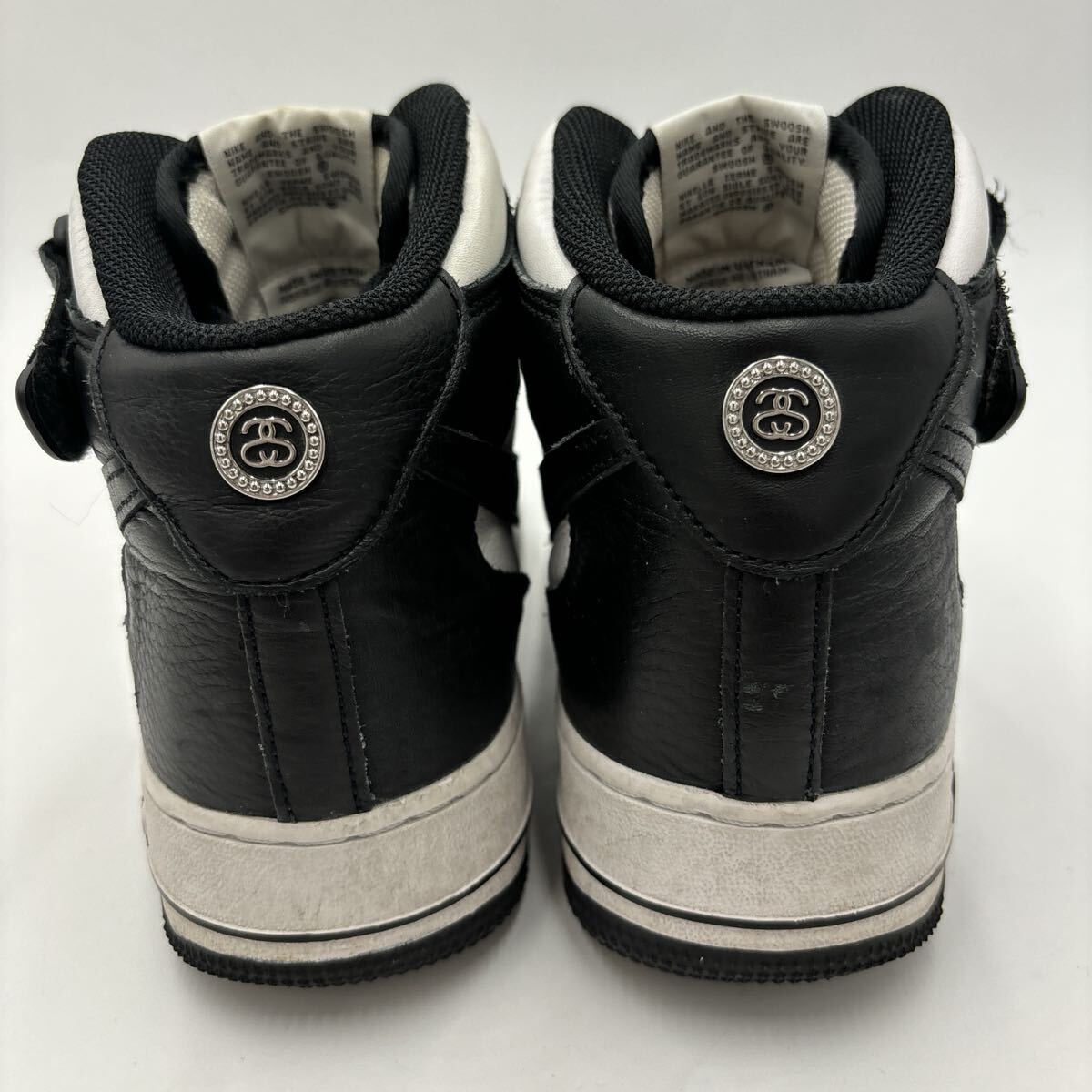I ＊ 22年製 '希少 コラボモデル' NIKE ナイキ × STUSSY ステューシー AIR FORCE 1 MID エアフォース スニーカー 28cm メンズ DJ7840-002_画像5