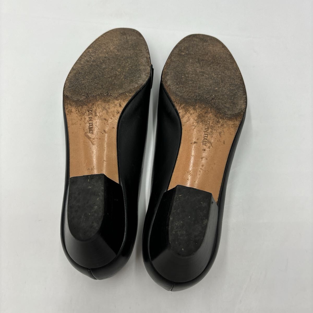 M ＊ イタリア制 '高級(jí)婦人靴' Salvatore Ferragamo サルヴァトーレフェラガモ 本革 ヴァラリボン ヒール / パンプス 6B 23cm レディース