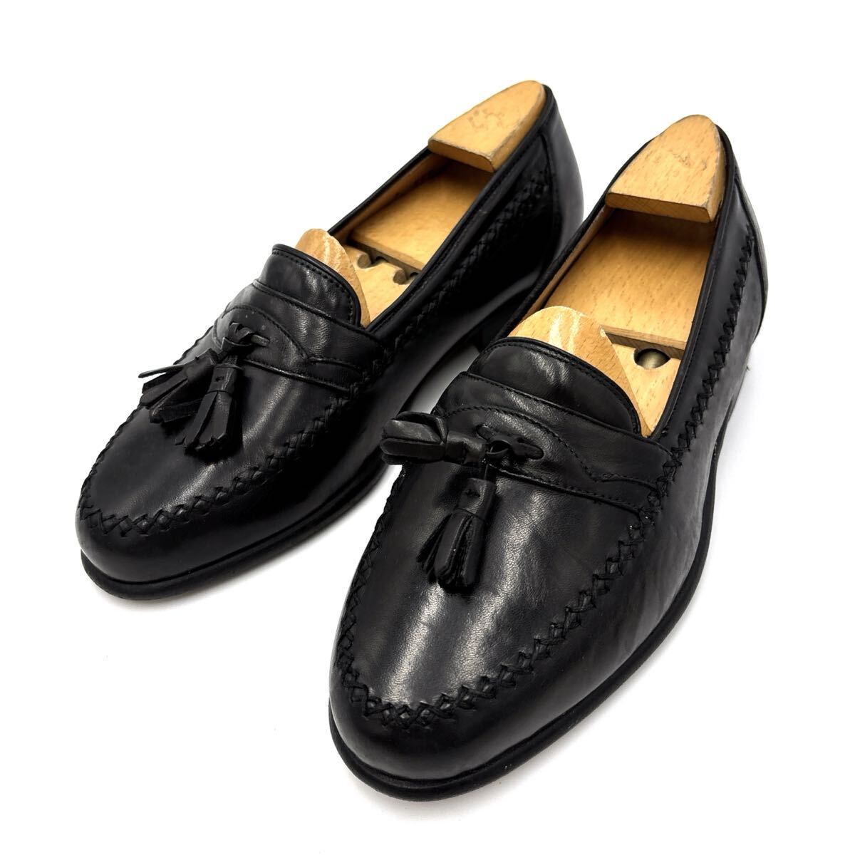 V ＊ イタリア制 '高級(jí)感溢れる' BALLY バリー 本革 タッセルローファー 革靴 ビジネスシューズ 7EEE 25cm メンズ 紳士靴 シューズ 