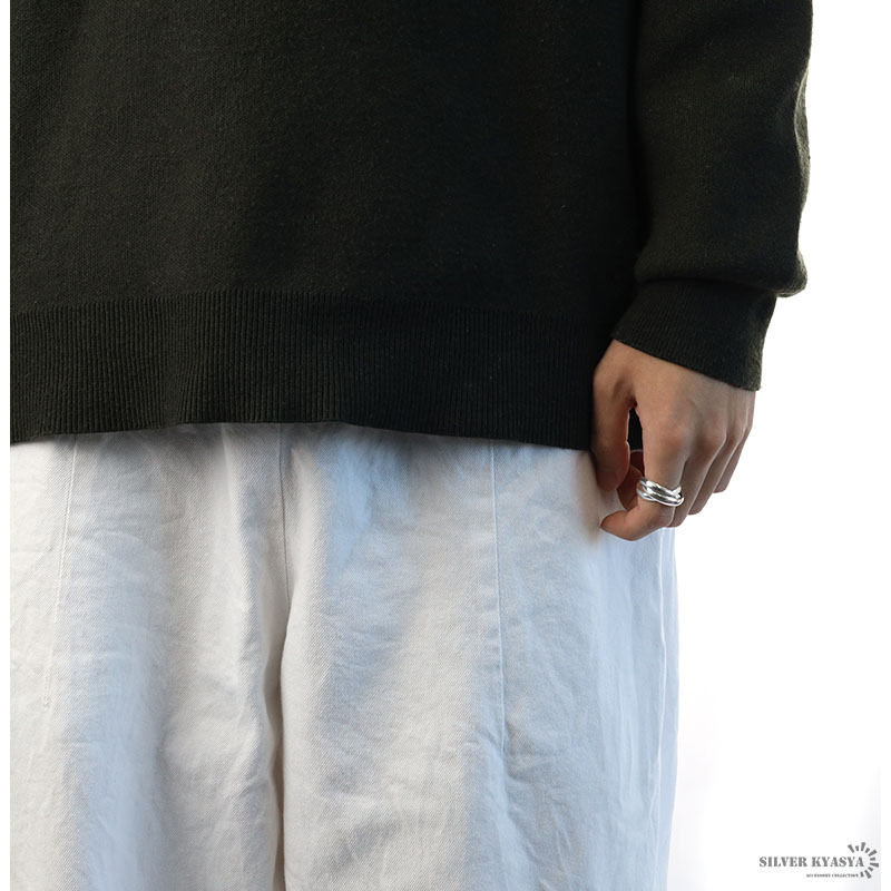 (18号) シルバー990 三連リング 指輪 925 銀 シルバーリング トリニティリング シルバー925 レディース メンズ リング シルバー_画像5