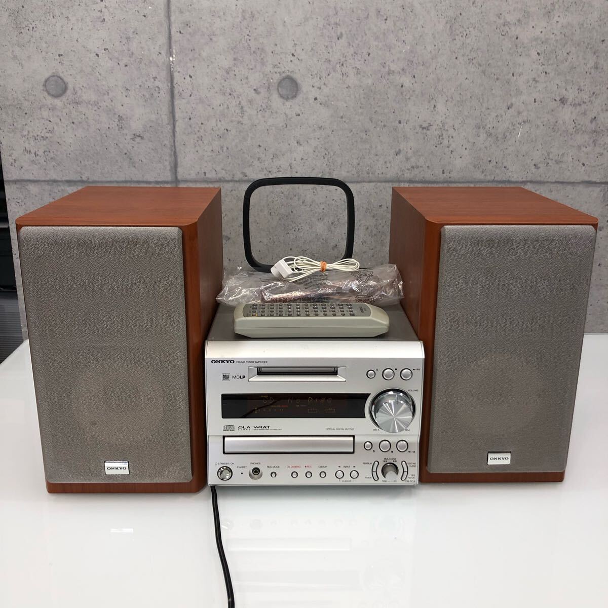 オンキョー CD MD コンポ スピーカー 一式 FR-7GX 動作確認済み