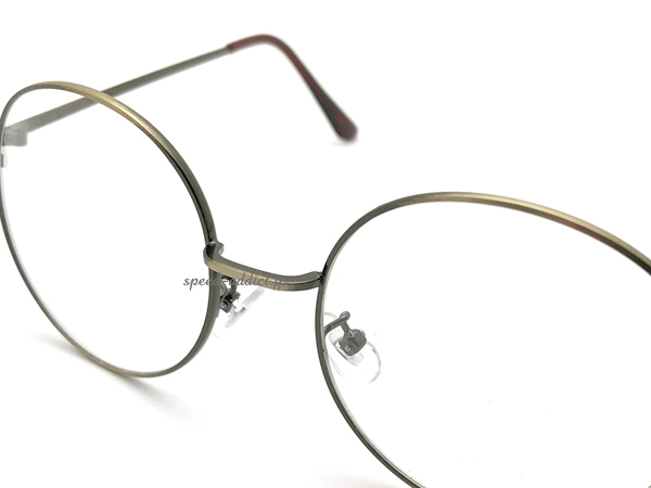 7 сокровищ жарение круг очки SUNGLASS BRONZE/DARK BROWN × CLEAR + очки кейс BLACK/ раунд Shape bronze прозрачный маленький рама date очки