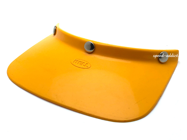 VINTAGE BELL 530 DUCKBILL VISOR YELLOW/ビンテージベルダックビル530バイザー黃色イエローmoto starモトスターmoto3madmaxon any sunday