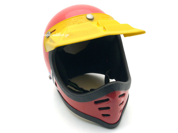 70's USA制 VINTAGE GRAN-PRIX SPOILER VISOR YELLOW/黃色ビンテージグランプリスポイラーバイザーbellベルmoto3starブコvmxモトクロス
