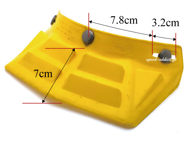 70's USA制 VINTAGE GRAN-PRIX SPOILER VISOR YELLOW/黃色ビンテージグランプリスポイラーバイザーbellベルmoto3starブコvmxモトクロス