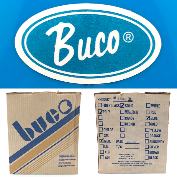送料無料 Dead Stock 新品 箱付 BUCO ENDURO BLUE 56cm/デッドストックエンデューロ青ブルービンテージヘルメットスモールブコsmall buco