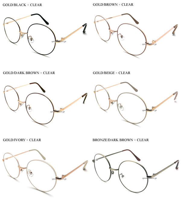 7 сокровищ жарение круг очки SUNGLASS BRONZE/DARK BROWN × CLEAR + очки кейс BLACK/ раунд Shape bronze прозрачный маленький рама date очки