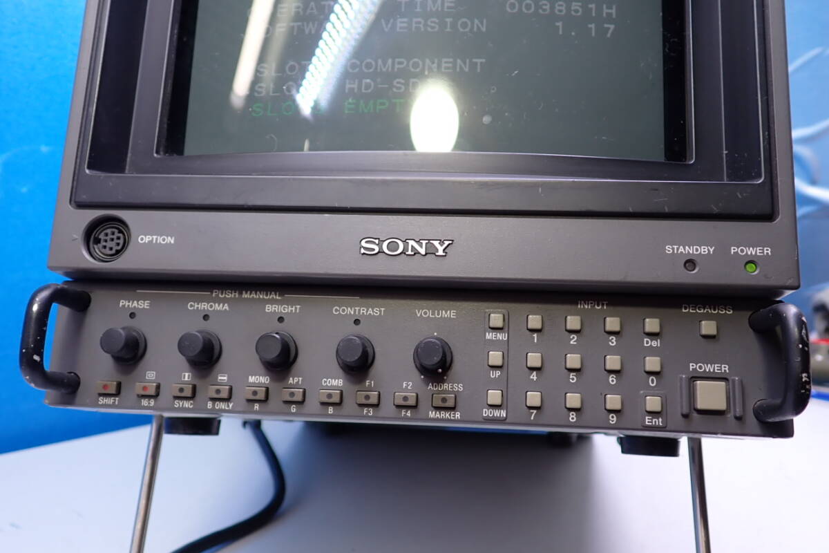 HM47#SONY ソニー BVM-D9H5J 9インチ HD放送用 小型 AC-D9H付屬 カラーマスター モニター 業(yè)務用