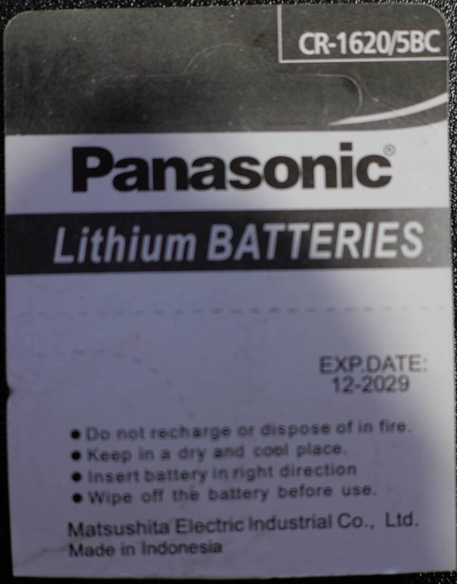 ★即決【送料無料】1シート5個(gè)697円 Panasonic CR1620 3V キーレス 腕時(shí)計(jì) パナソニック　使用推奨期限：2029年12月★