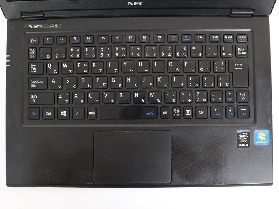 ジャンク品 ノートパソコン 13.3インチ NEC VersaPro VG-N PC-VK22TGSCN Core i5第5世代 4GB SSD無 HDMI対応 USB3.0対応 起動確認済_画像3