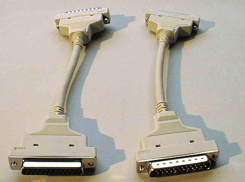 D-sub25ピン（オス～メス）全結線延長ケーブル＜２０ｃｍ、２本組＞ 