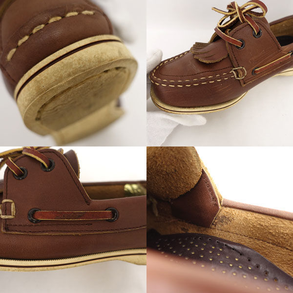 ★ リーガル デッキシューズ レザー ブラウン 22cm 8038 (0220498048)