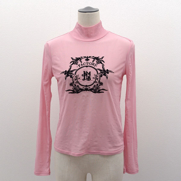 ★ Lily Brown × KEITA MARUYAMA フロッキーバリエーションチュールトップス メッシュ 薄手 ピンク LWCT235033 (0220506971)