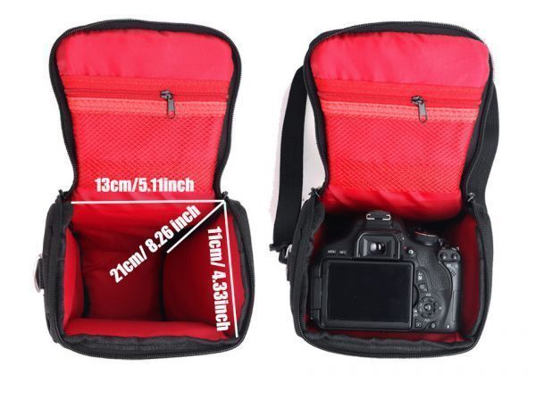 CHQ293#新品 カメラバッグ カメラレンズバッグ 一眼レフカメラバッグ キヤノン1300D 200D 77D 750D カメラケース ショルダーバッグ 2色