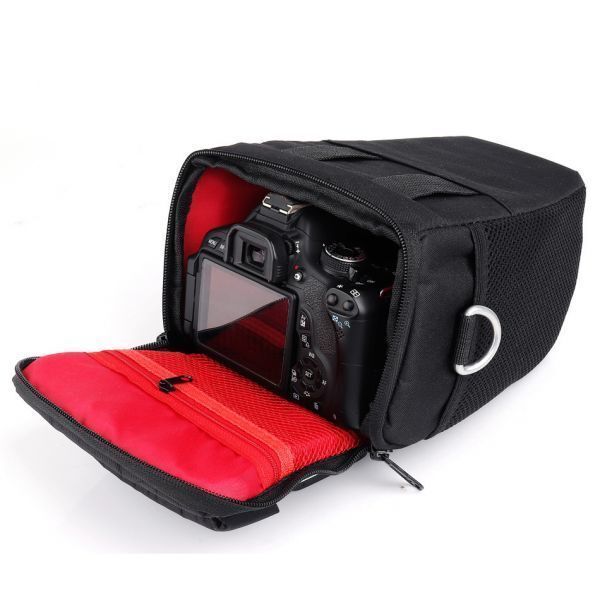 CHQ293#新品 カメラバッグ カメラレンズバッグ 一眼レフカメラバッグ キヤノン1300D 200D 77D 750D カメラケース ショルダーバッグ 2色