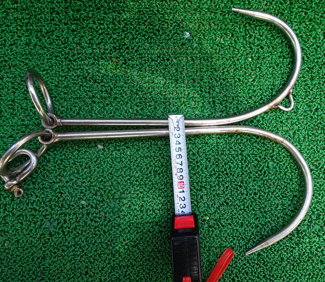 ステンレス制系船フック