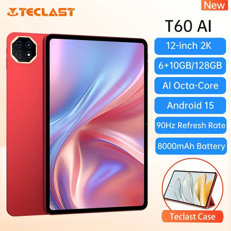 最終価格☆美品✩TECLAST☆T60Ai☆Android15☆純正ケース付 新品未開封 TECLAST T60AI Android15 12インチタブレット 純正
