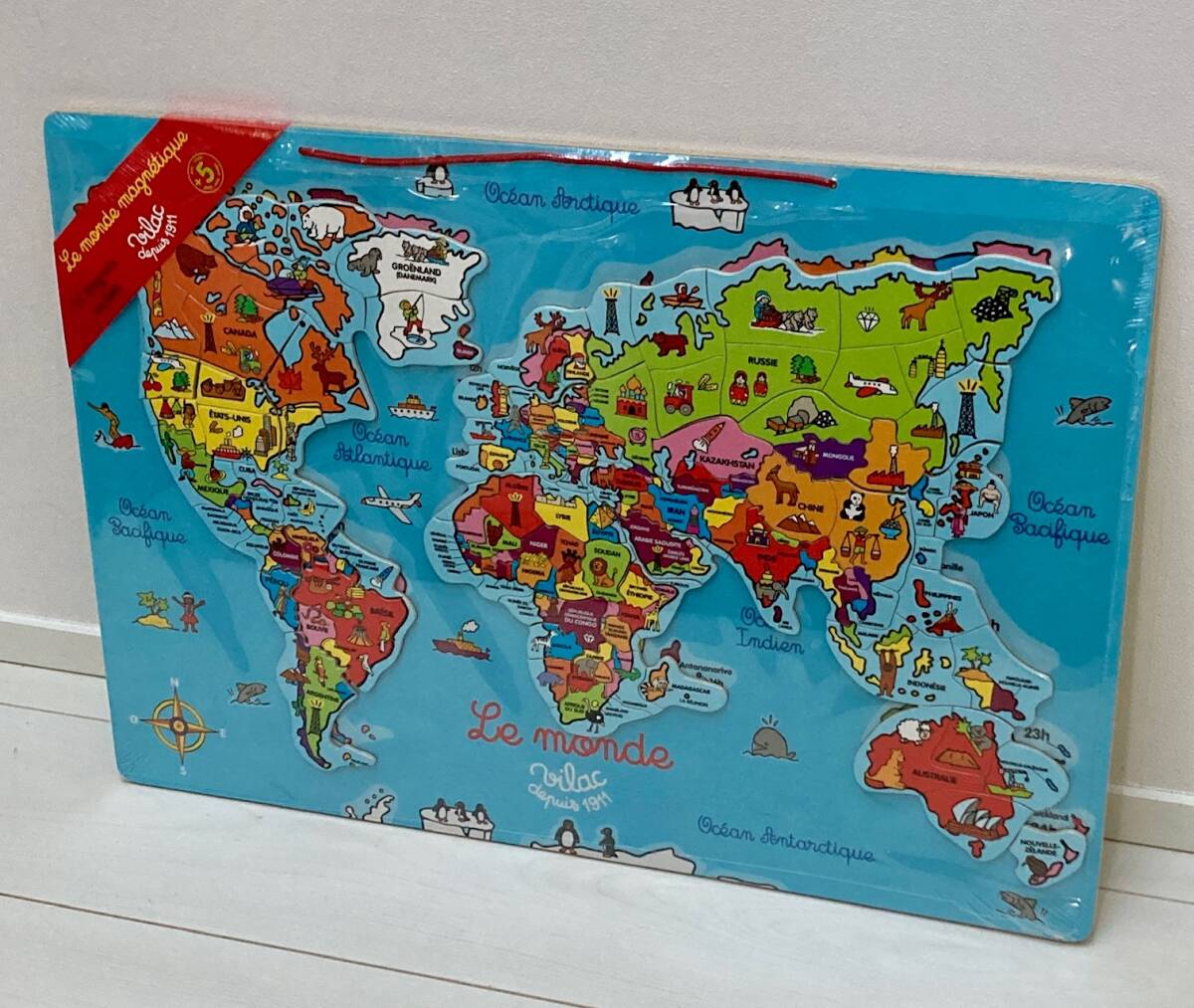 ■新品　VILAC パズル　世界地図 フランス制 ヴィラック■