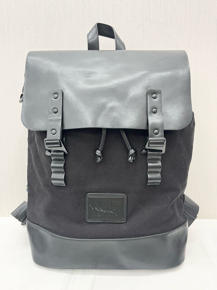 GASTONLUGA ガストンルーガ リュックサック ブラック 〇相応に美品です..._画像1