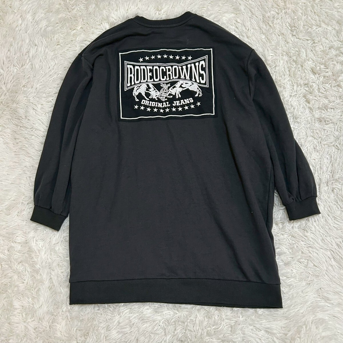 RODEO CROWNS ロデオクラウンズ　ワンピーススウェット　ロング トレーナー_画像3