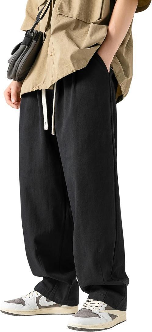 ※URL類似商品　ワイドパンツ メンズ ズボン 綿 ロングパンツ 2XL